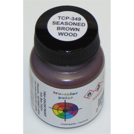 TRU-COLOR PAINT Seasoned Acrylic Paint; Brown Wood TCP349